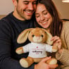 Peluche lapin avec photo imprimée