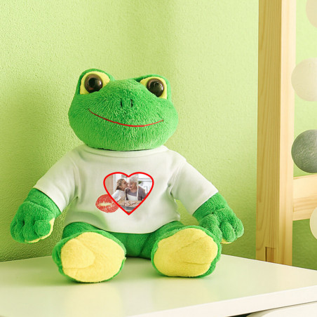 Peluche grenouille personnalisée