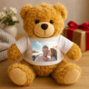 Peluche ourson unique avec photo
