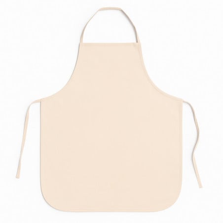 Tablier épais beige à personnaliser