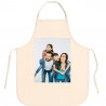 Tablier canvas beige personnalisé