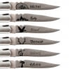 Couteau brun personnalisable avec motif