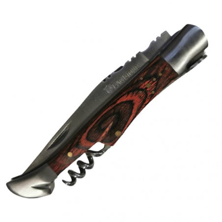 Couteau 12 cm – Manche stamina brun personnalisable fermé