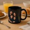 Mug noir unique personnalisable
