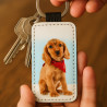 Porte clé cuir unique avec photo imprimée