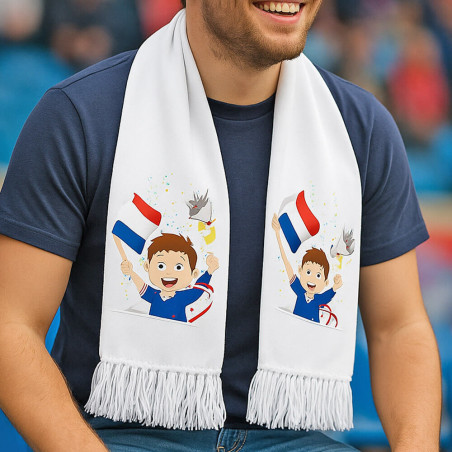 Echarpe avec photo imprimée
