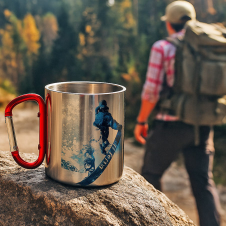 Tasse mousqueton rouge personnalisable
