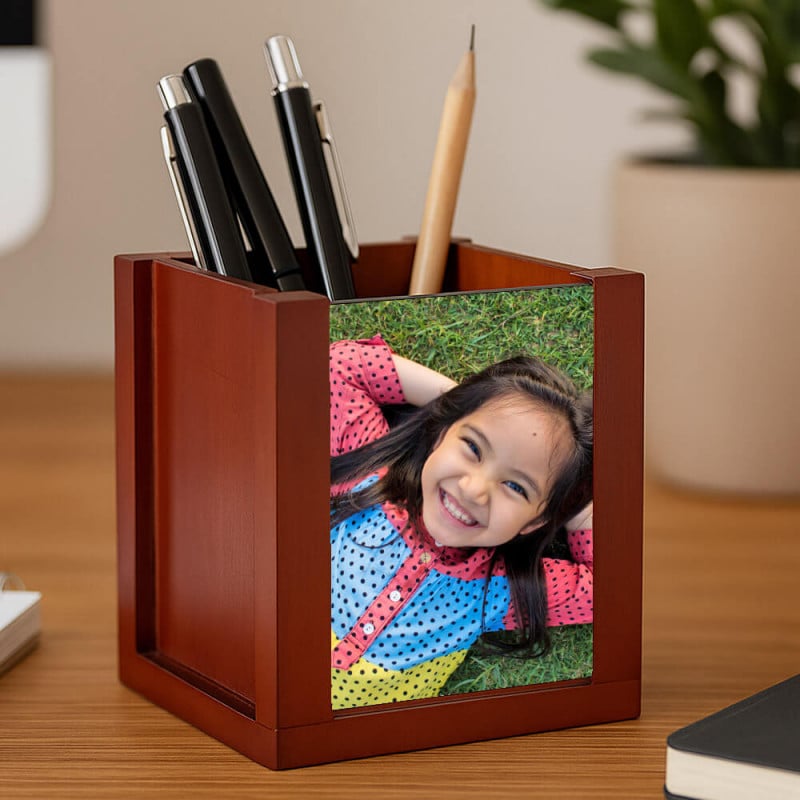 Pot à stylos de rangement personnalisé