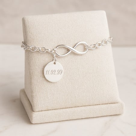 Bracelet maxi infini gravé