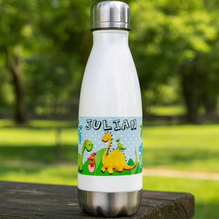 Bouteille thermos blanche personnalisable