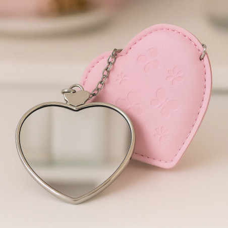 Miroir tissu coeur