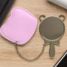 Miroir tissu rose ourson photo