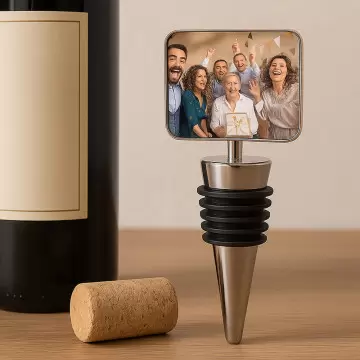 Bouchon de bouteille unique avec photo