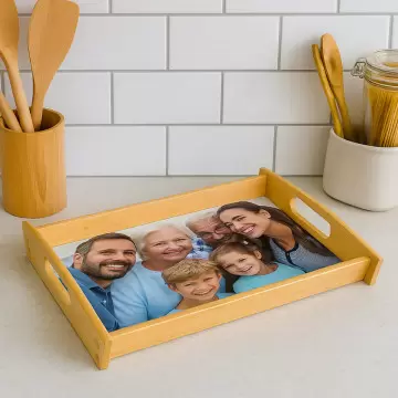 Plateau repas unique avec photo imprimée