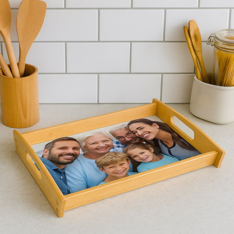 Plateau repas unique avec photo imprimée