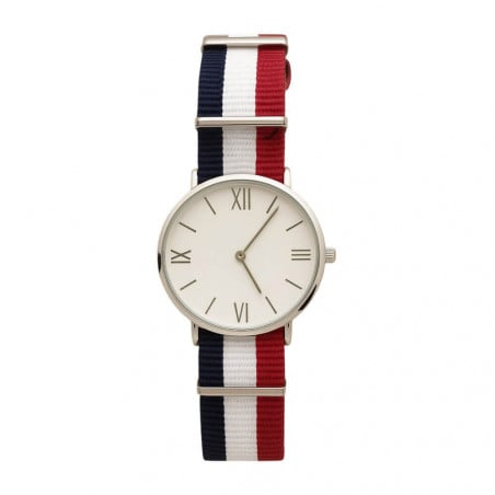 Montre Bleu Blanc Rouge gravé