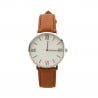 Montre cuir brun personnalisé