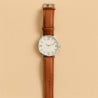 Montre brun personnalisée