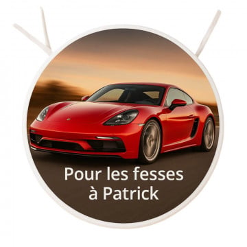 Coussin de chaise rond personnalisé | impression photo
