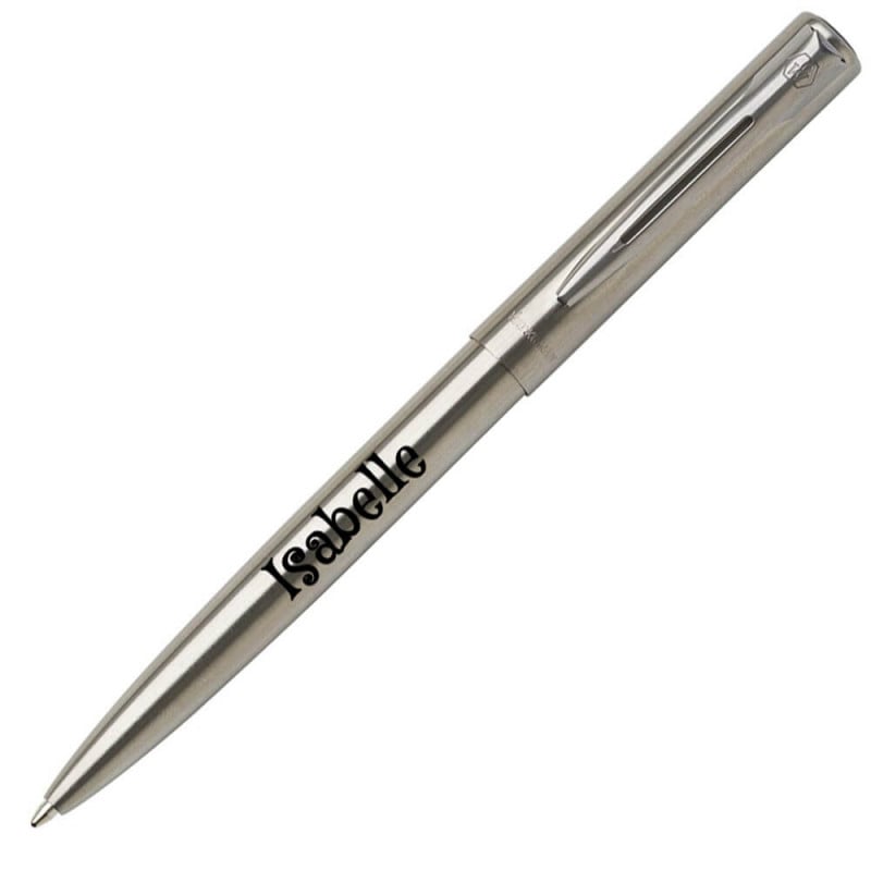 Stylo Waterman graduate argenté personnalisé  | Gravure sur stylo bille