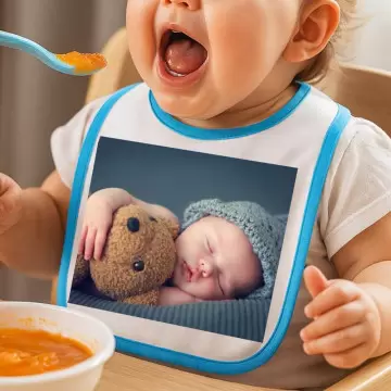 Bavoir bébé personnalisé photo