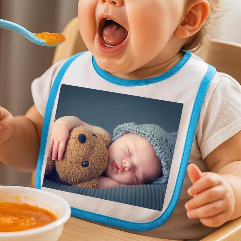 Bavoir bébé personnalisé photo