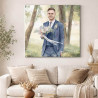 Tableau personnalisable avec effet photo aquarelle