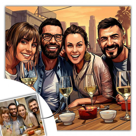 Tableau personnalisable jeu vidéo urbain