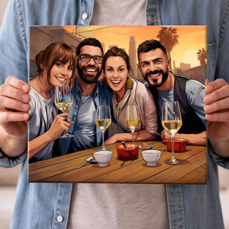 Tableau personnalisé au style unique jeu vidéo urbain