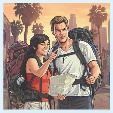 Portrait personnalisé jeu vidéo urbain