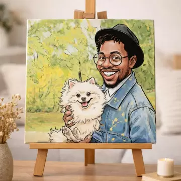 Tableau caricature personnalisé sur toile – Portrait photo drôle