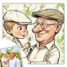Tableau photo personnalisé style caricature