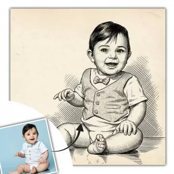 Tableau personnalisé Line Art