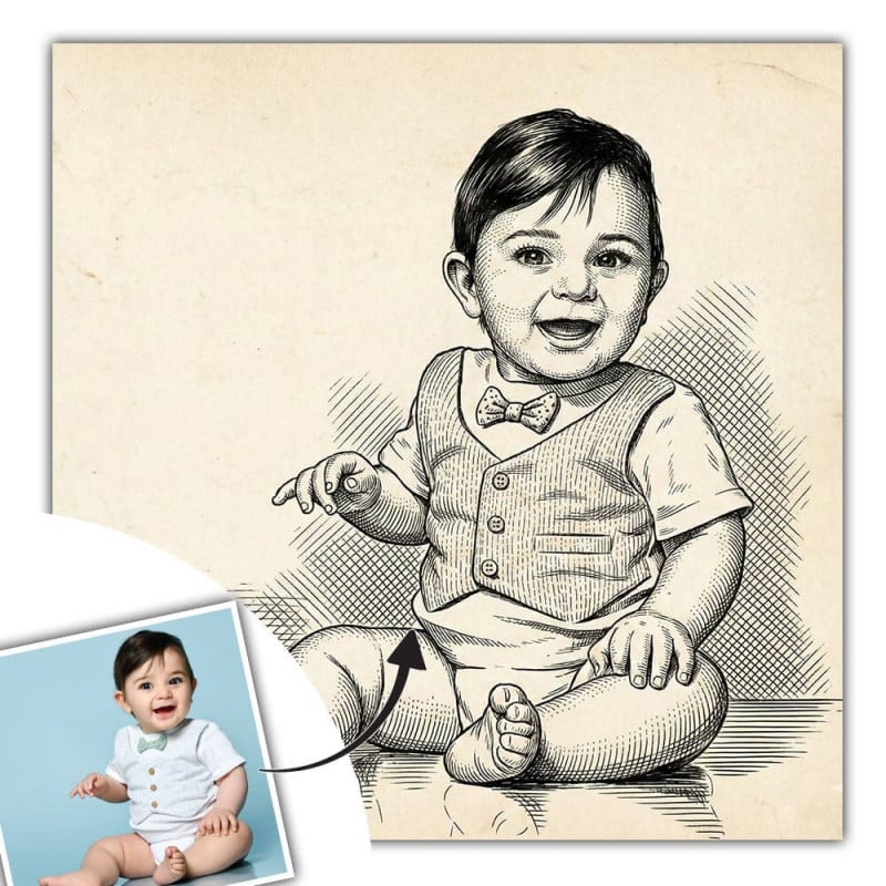 Tableau personnalisé Line Art