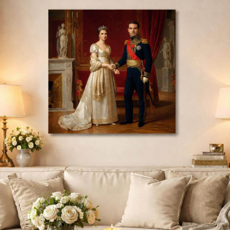 Tableau empereur Napoléon personnalisé