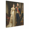 Tableau portrait style empereur Napoléon personnalisé