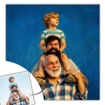 Tableau peinture à l’huile personnalisé