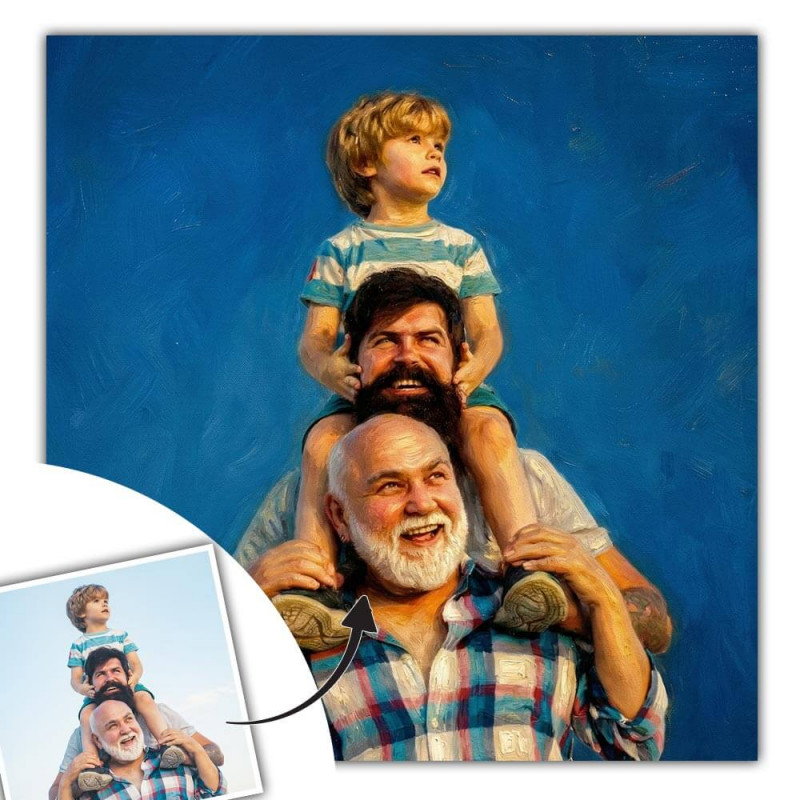 Tableau peinture à l’huile personnalisé