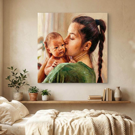 Tableau photo peinture à l’huile personnalisé
