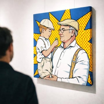 Tableau photo personnalisé Pop Art comics | Toile graphique unique