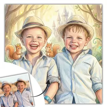 Tableau personnalisé conte pour enfant