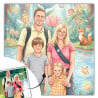 Tableau photo personnalisé style conte pour enfant