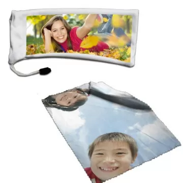 Étui et chiffon à lunette personnalisés