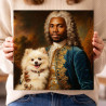 Tableau portrait personnalisé style royal