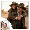 Tableau portrait  personnalisé style cowboy
