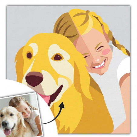 Tableau photo flat design