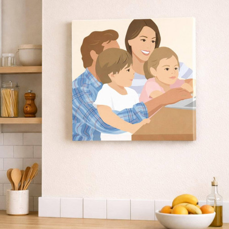 Tableau moderne personnalisé flat design