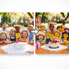 Effet figurine en briques sur photo