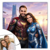 Tableau photo personnalisé super-héros