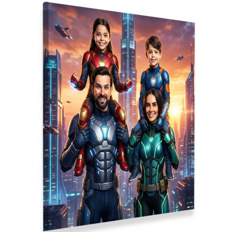 Tableau personnalisé au style super-héros